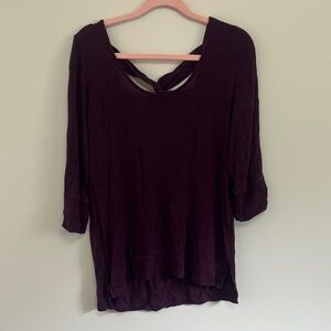 Ardene Long Sleeve Top in Rich Purple